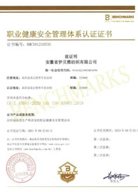 职业健康安全管理体系ISO45001